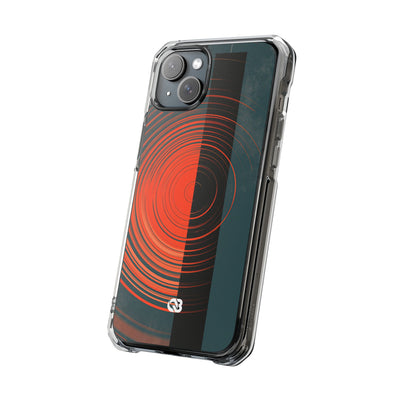 Teal Impact MagSafe Phone Case for iPhone - Burnt Slate Radial