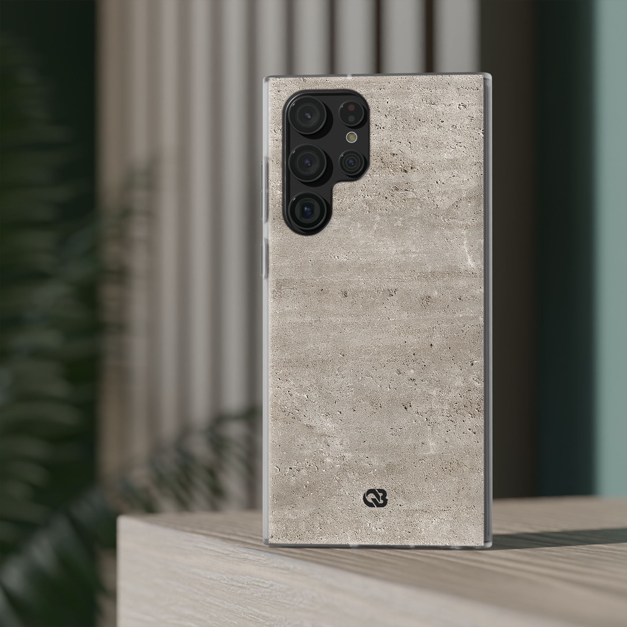 Grey Lite Phone Case for Samsung - Brutalist Stone Grit