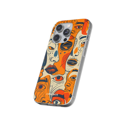 Tangled Faces Sunset iPhone 14 Pro Case - Soft