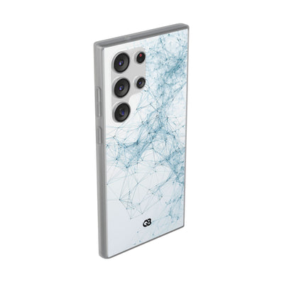 Blue Lite Phone Case for Samsung - Glacial Neural Web