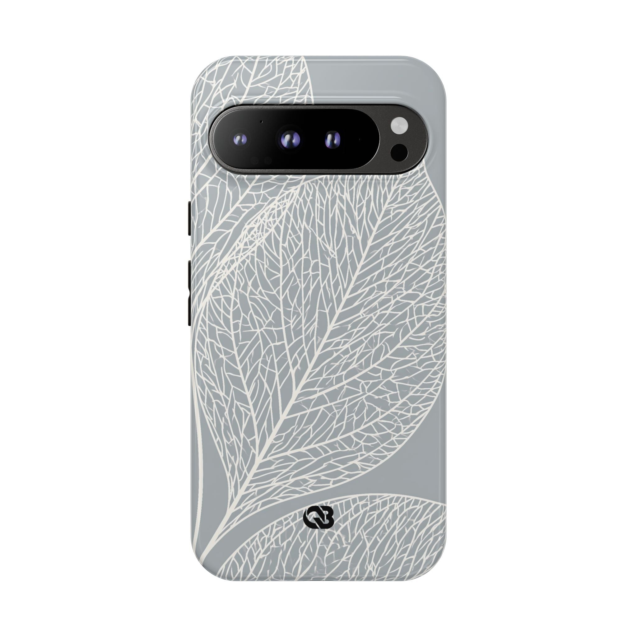 Grey Tough Phone Case for Google Pixel - Frosted Ash Veins