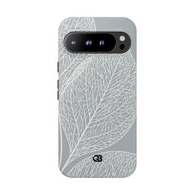 Grey Tough Phone Case for Google Pixel - Frosted Ash Veins