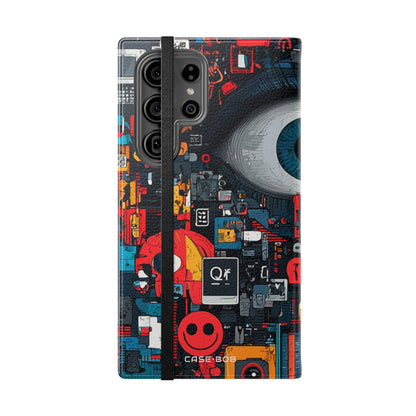 Blue Gaze Mosaic - Samsung S23 Ultra Case - Wallet