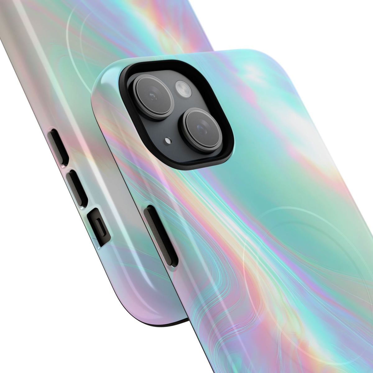 Prismatic Liquid Light · Tough 2.0 Magnetic Phone Case for iPhone · Teal
