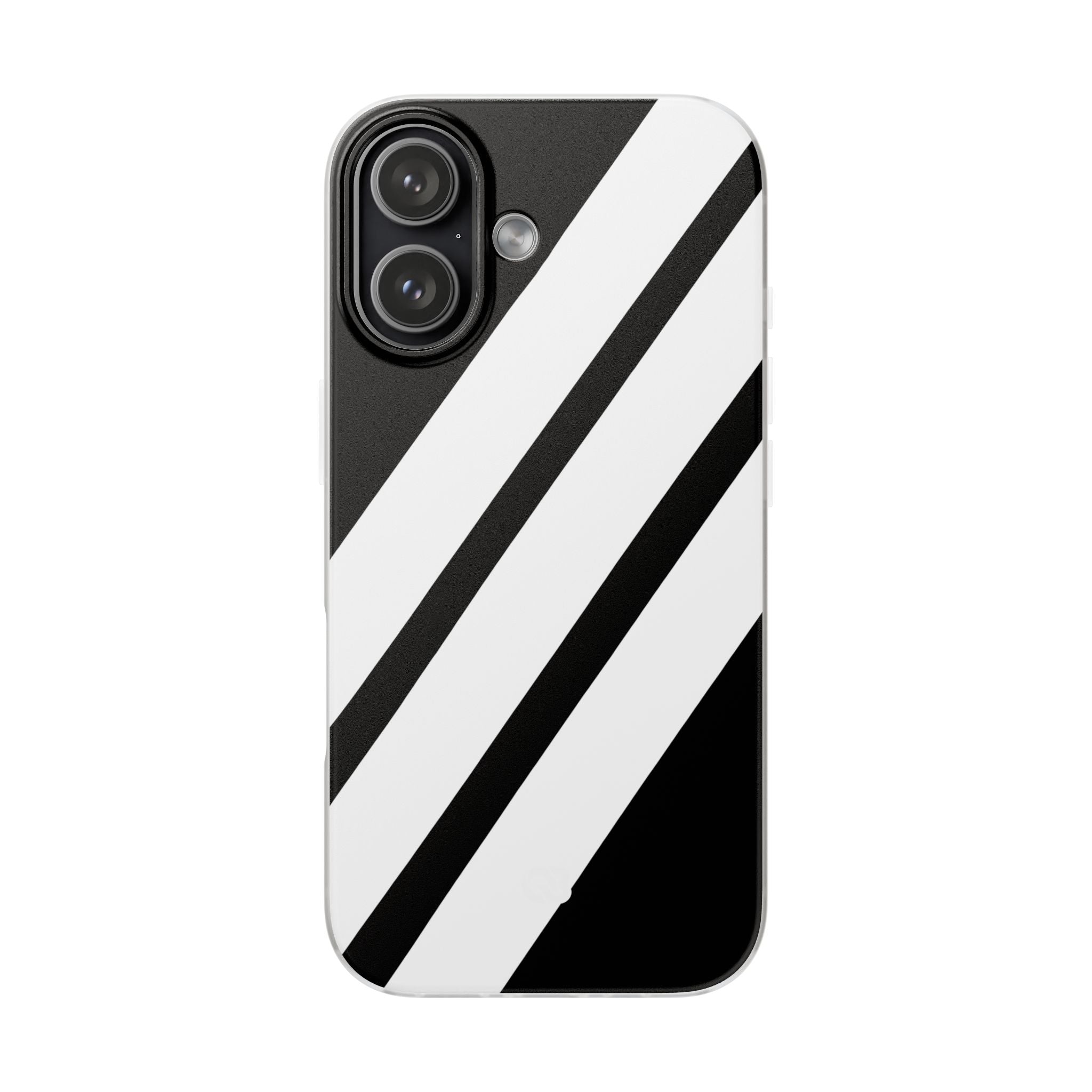 Obsidian White Bars · Soft Handyhülle für iPhone