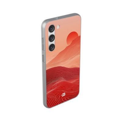 Crimson Dune Horizon · Lite Phone Case for Samsung · Red