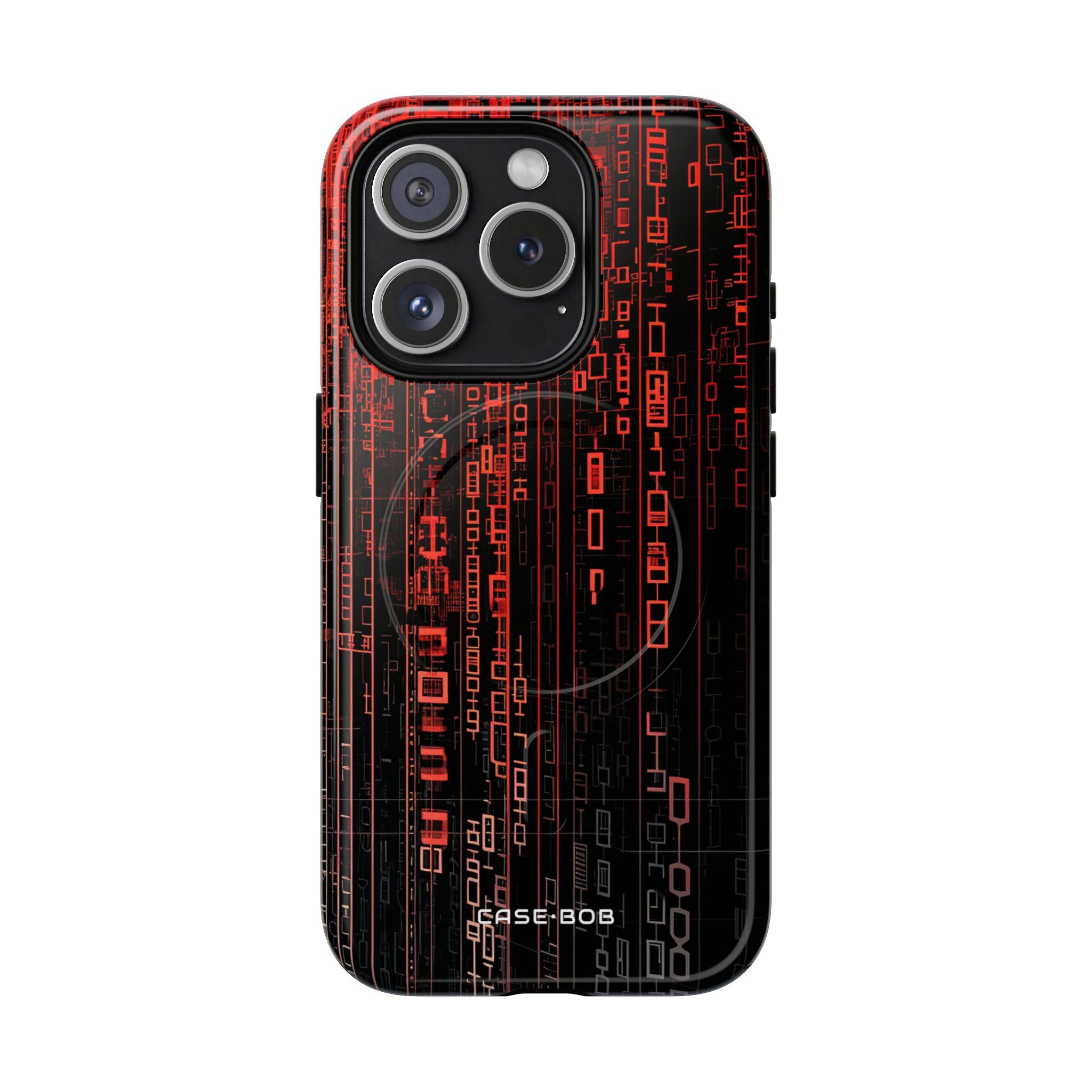Crimson Glyphs iPhone 15 Pro Case - Tough+