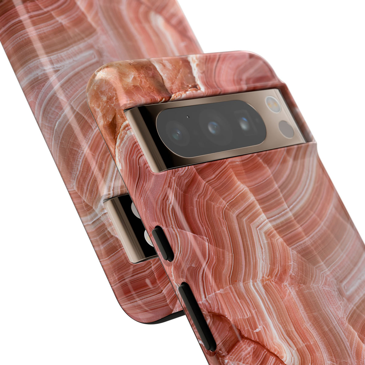 Blushing Rose Strata · Tough Phone Case for Pixel ·  Pink