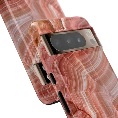 Blushing Rose Strata · Tough Phone Case for Pixel ·  Pink