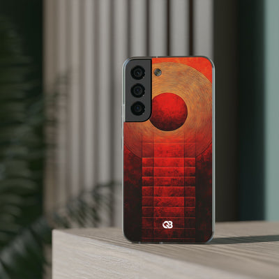 Crimson Solar Halo · Soft Phone Case for Samsung