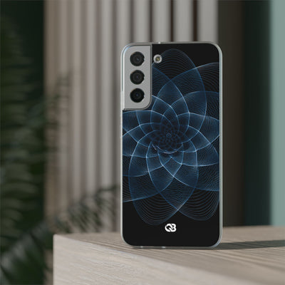 Blue Lite Phone Case for Samsung - Cobalt Geometric Bloom