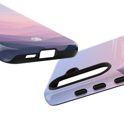 Purple Tough Phone Case for Samsung - Lavender Alpine Dawn