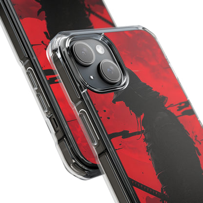 Crimson Samurai iPhone 15 Plus Case - Impact