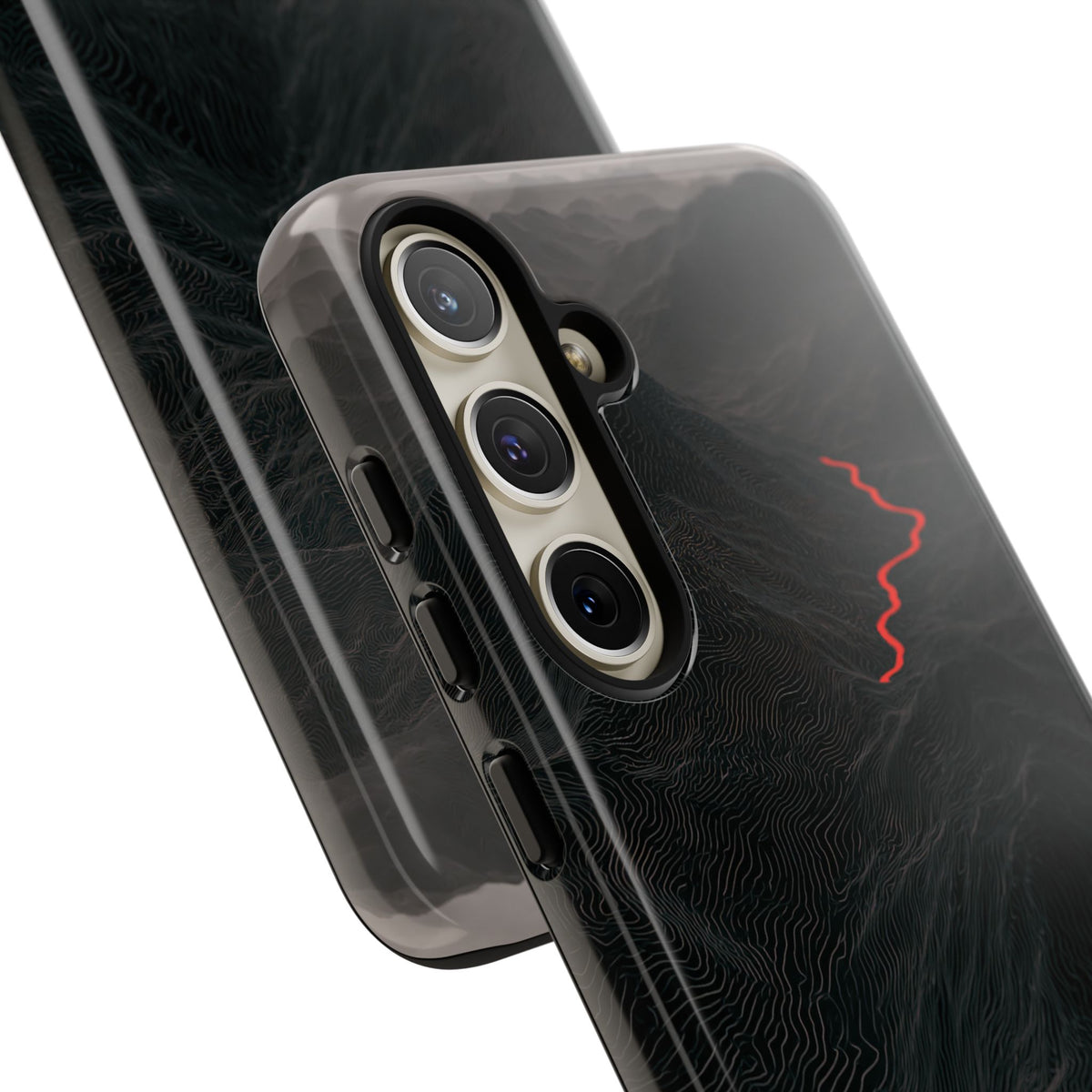 Crimson Ridge Pass · Tough Phone Case for Samsung · Black