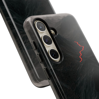 Crimson Ridge Pass · Tough Phone Case for Samsung · Black