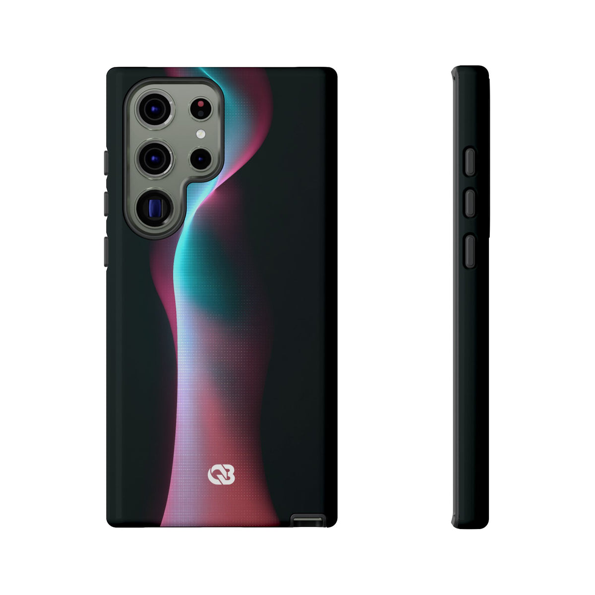 Neon Pixel Flow · Tough Phone Case for Samsung · Black