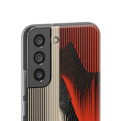 Red Lite Phone Case for Samsung - Crimson Pulse Topo
