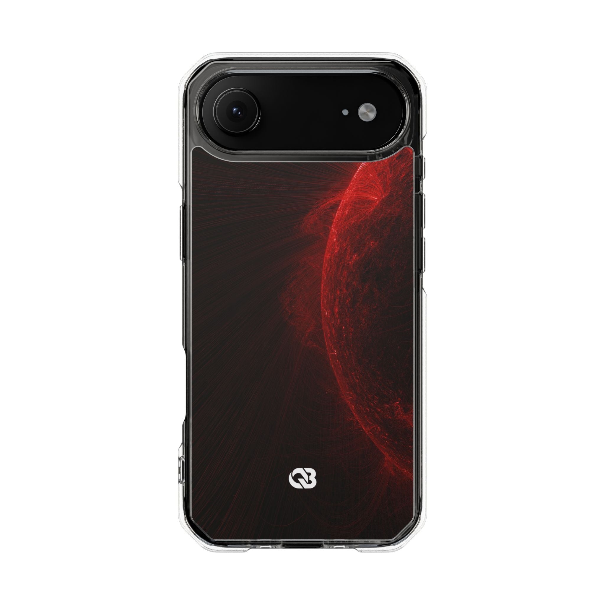 Red Impact MagSafe Phone Case for iPhone - Solar Crimson Flare