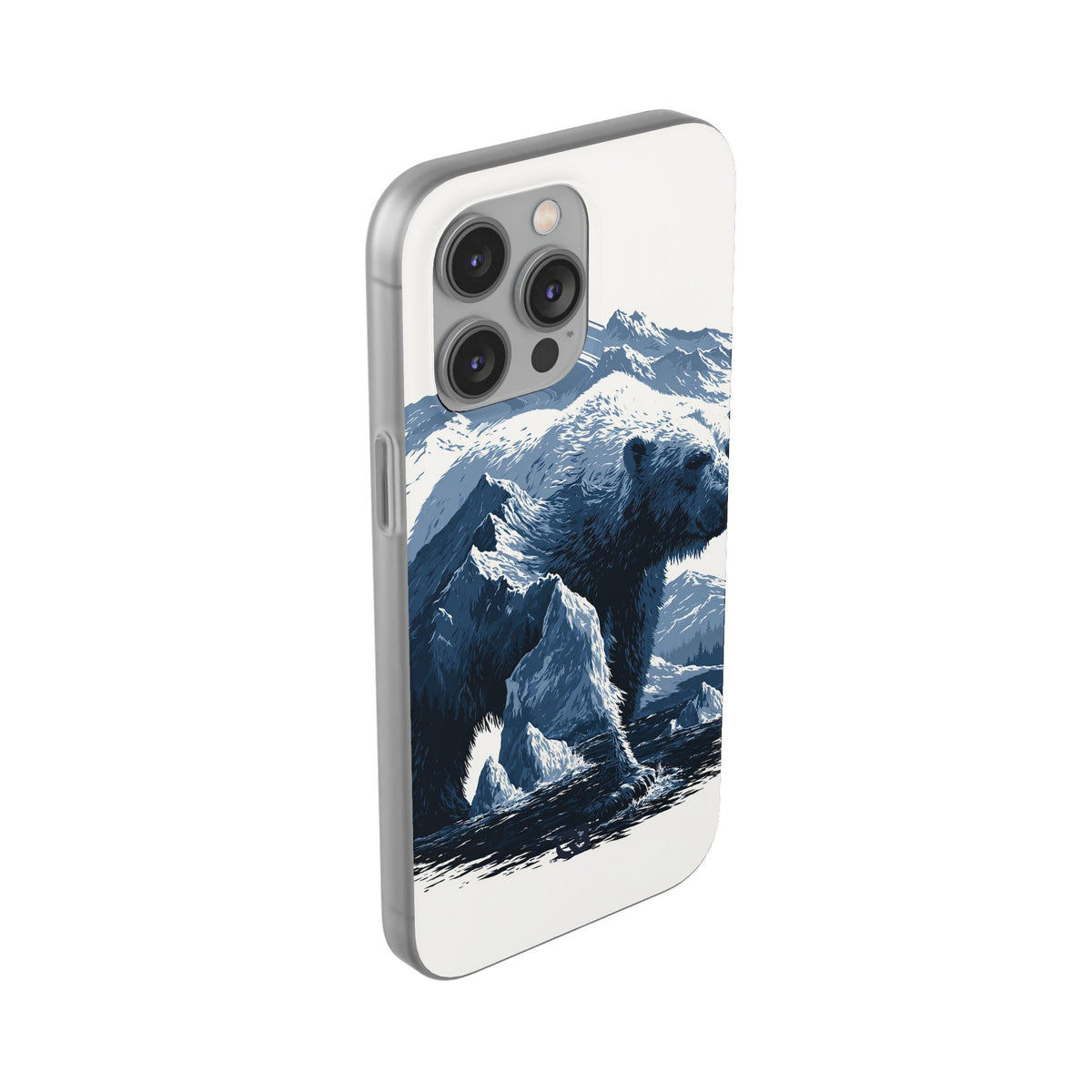 Fjord Summit Bear · Lite Phone Case for iPhone ·  Blue