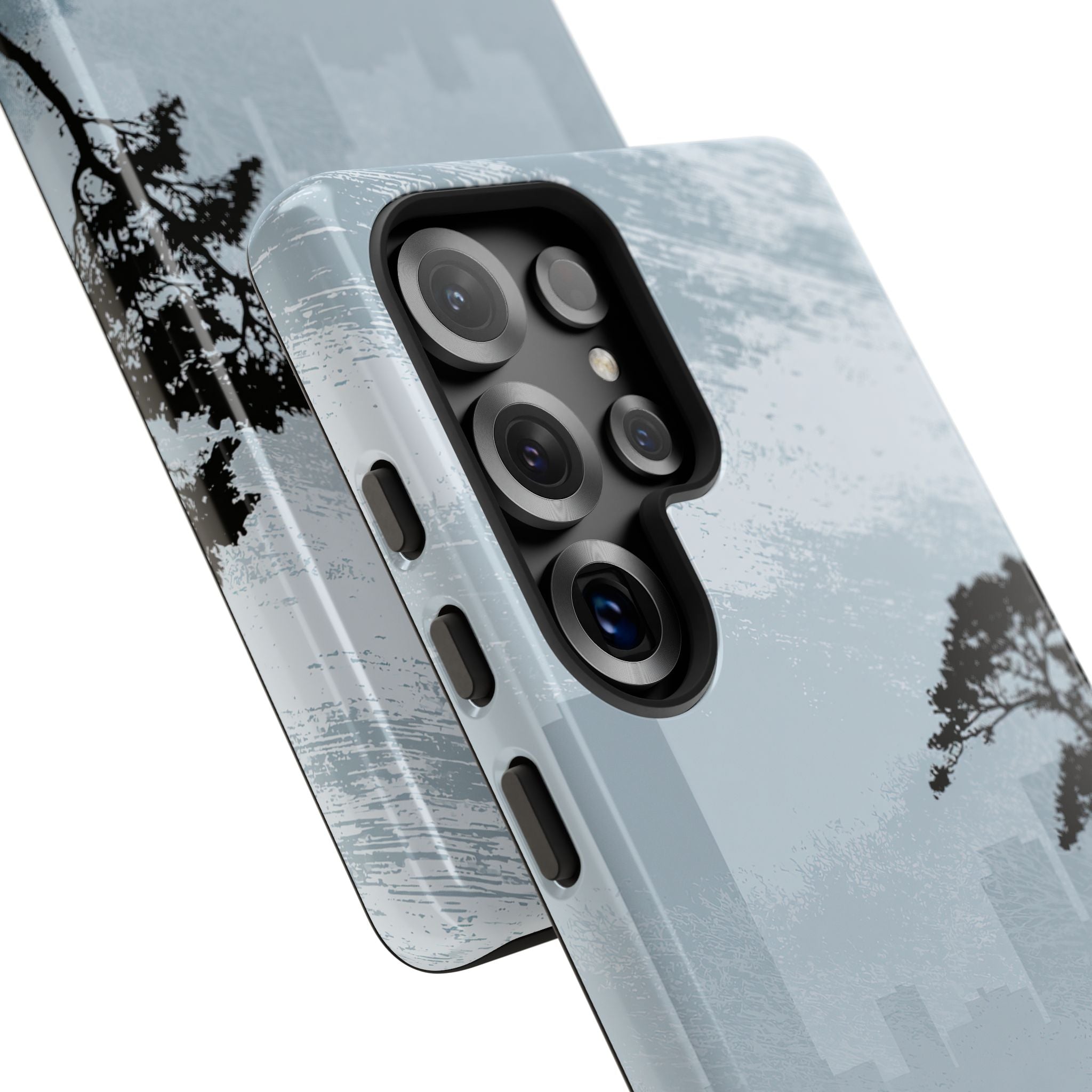 Grey Tough Phone Case for Samsung - Steel Slate Zen