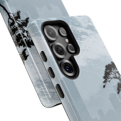 Grey Tough Phone Case for Samsung - Steel Slate Zen