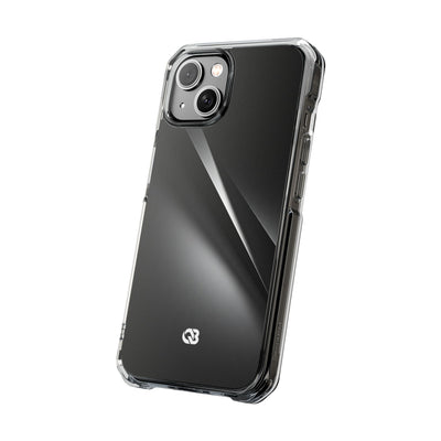 Obsidian Ridge · Clear Impact Magnetic Phone Case for iPhone ·  Black