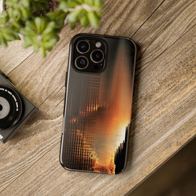 Luminous Grid · Tough Phone Case for iPhone · Black