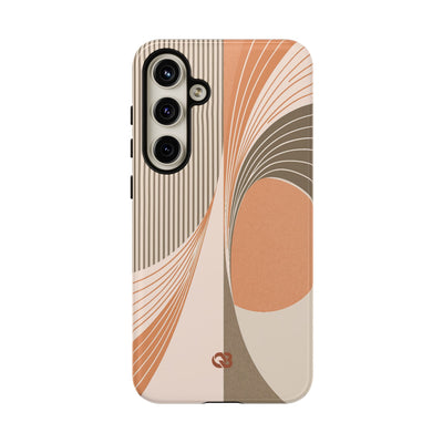 Orange Tough Phone Case for Samsung - Desert Arc Horizon