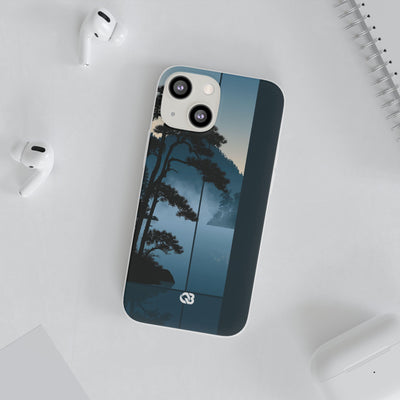 Misty Pine Horizon · Lite Phone Case for iPhone ·  Teal