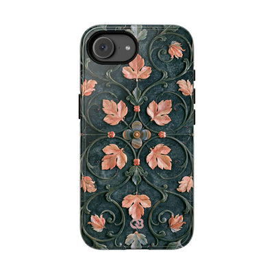 Florentine Rose Arabesque · Tough Phone Case for iPhone · Green
