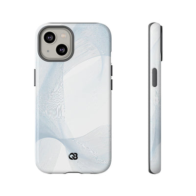 Glacial Contour Waves · Tough Phone Case for iPhone · White