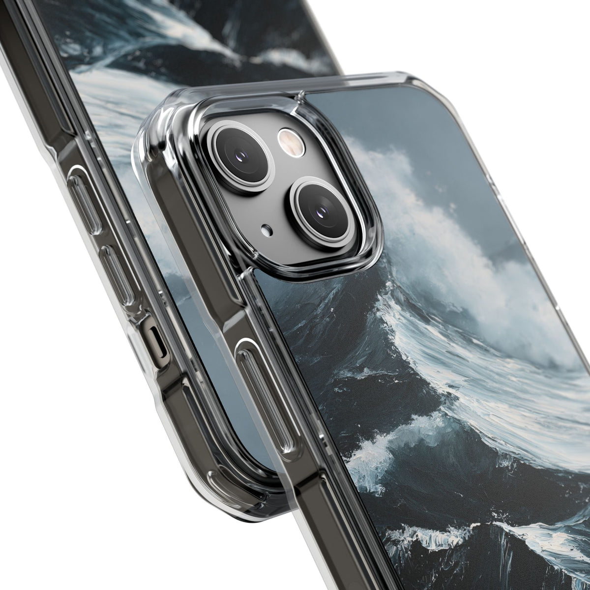 Nordic Swell · Clear Impact Magnetic Phone Case for iPhone · Blue