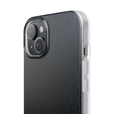 Black Lite Phone Case for iPhone - Midnight Brushed Grain