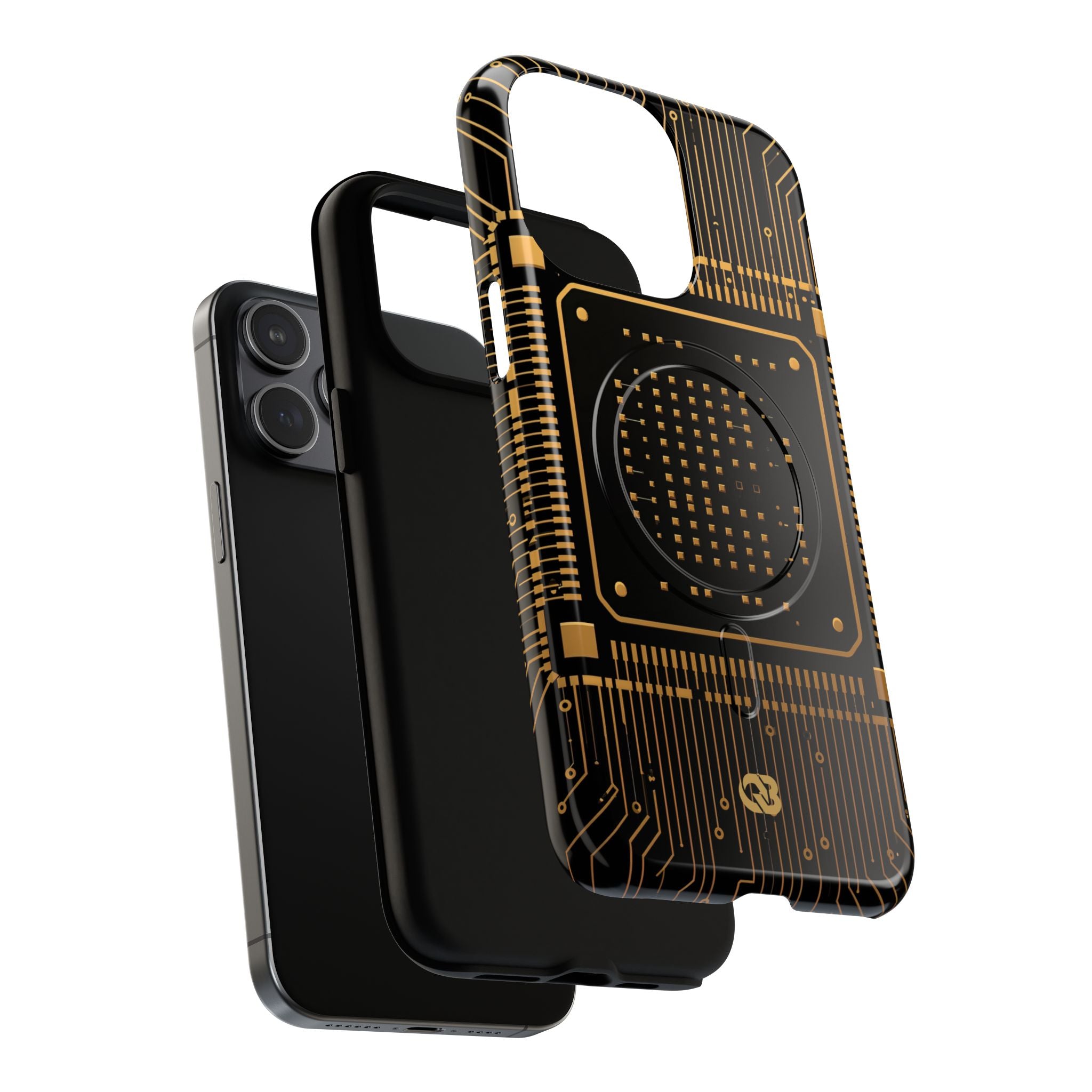 Gold Tough 2.0 Magsafe Phone Case for iPhone - Cyber Gold Processor