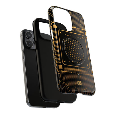 Gold Tough 2.0 Magsafe Phone Case for iPhone - Cyber Gold Processor