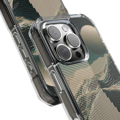 Green Impact MagSafe Phone Case for iPhone - Lunar Moss Topography