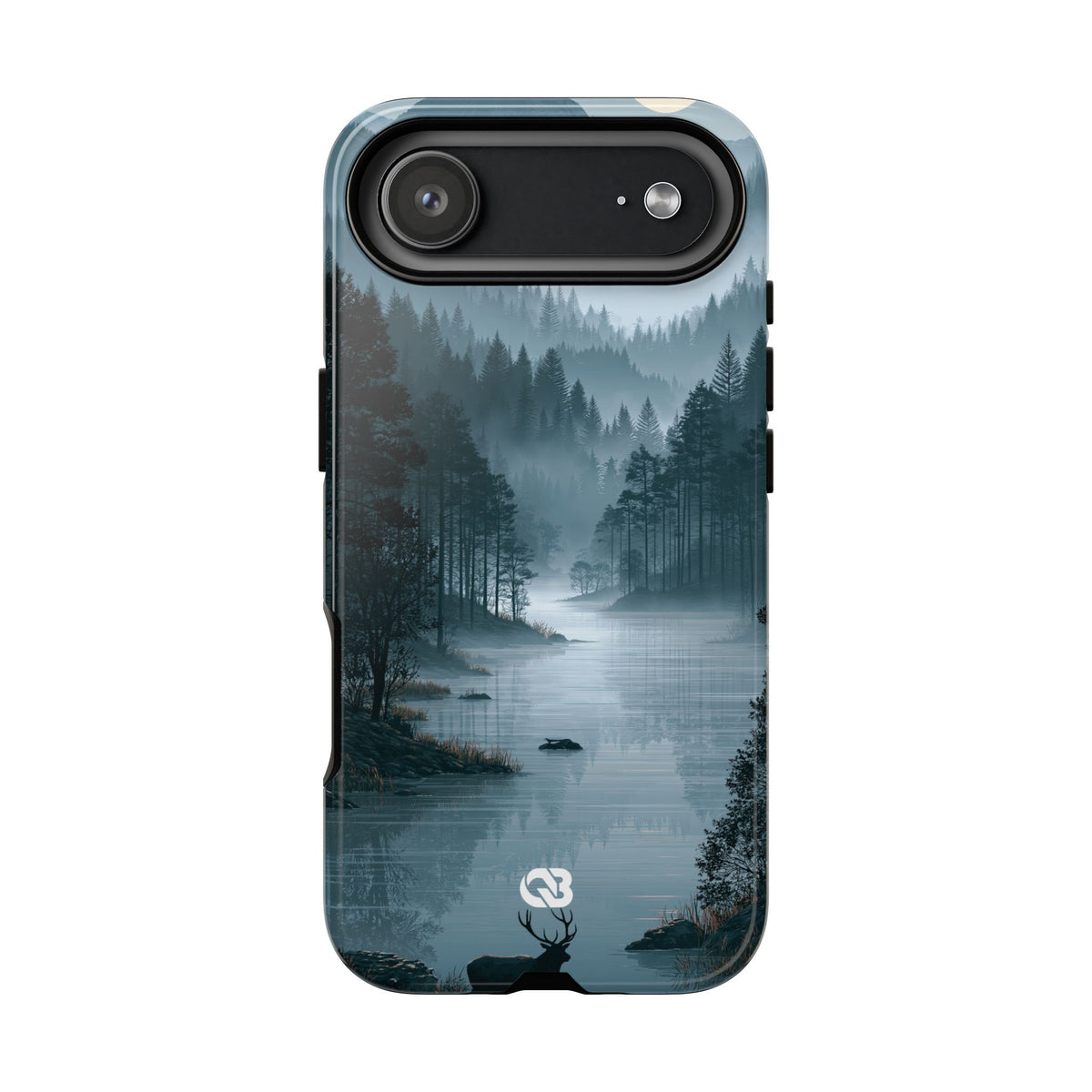 Silent Nordic Fjord · Tough Phone Case for iPhone · Blue