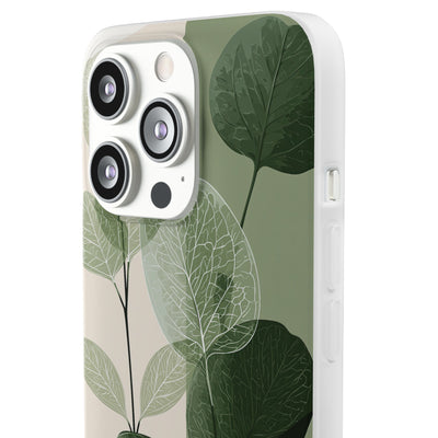 Layered Eucalyptus Study · Lite Phone Case for iPhone ·  Green