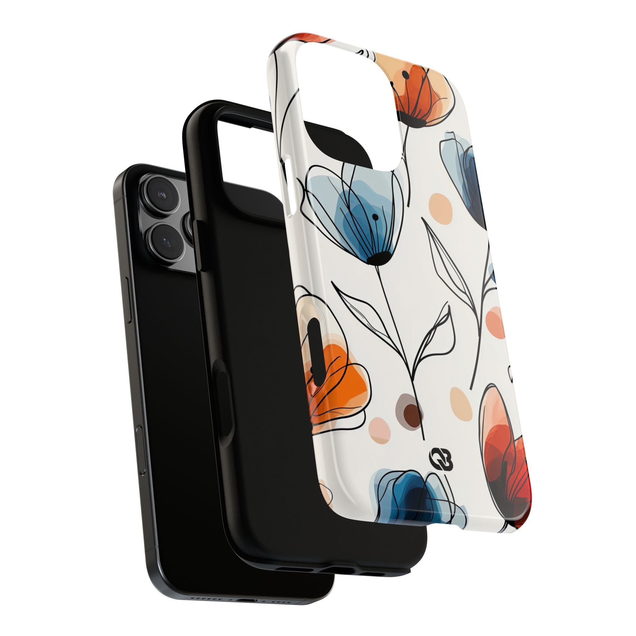 Ink Watercolor Tulips · Tough Case for iPhone