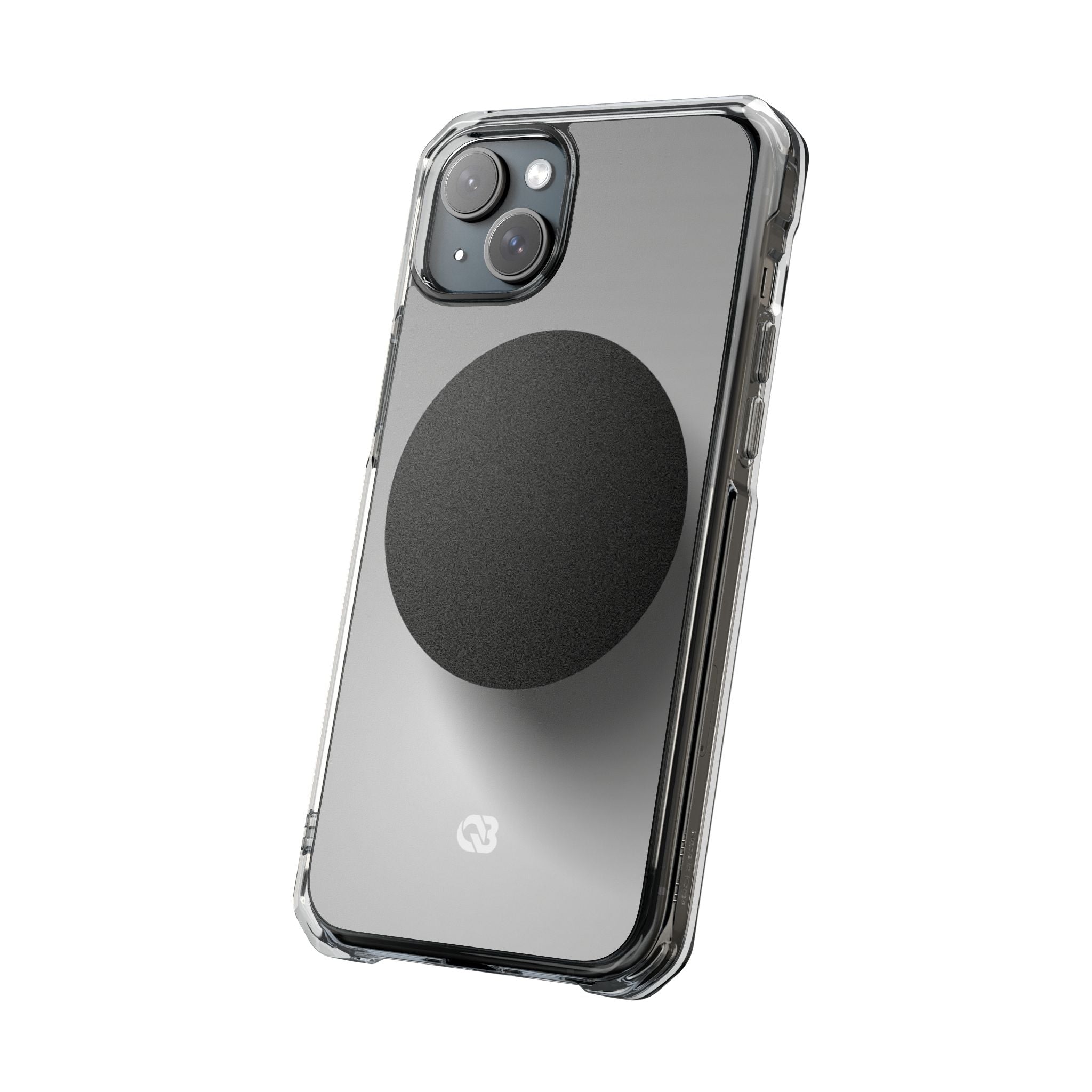 Grey Impact MagSafe Phone Case for iPhone - Matte Onyx Sphere