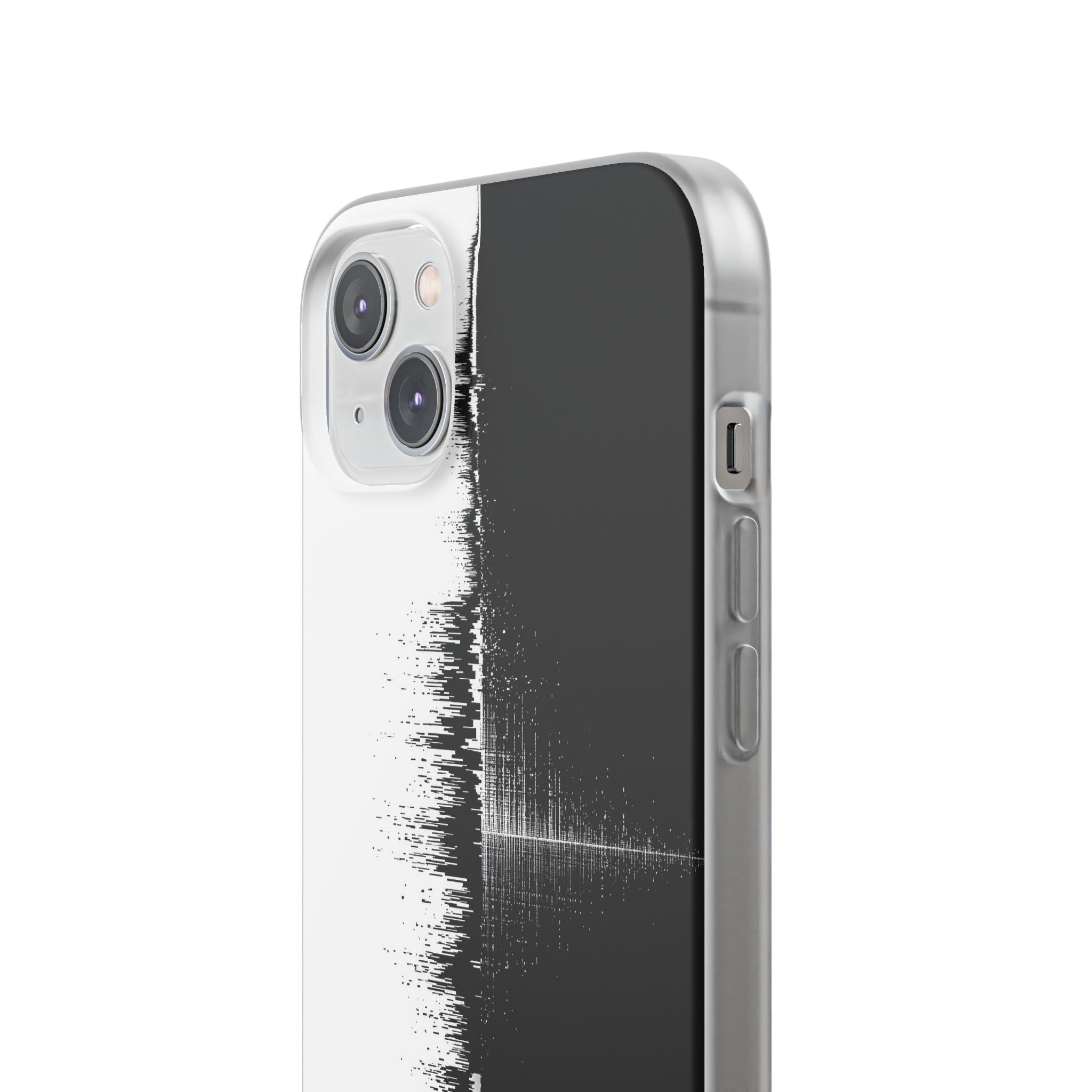 Black Lite Phone Case for iPhone - Static Signal Split