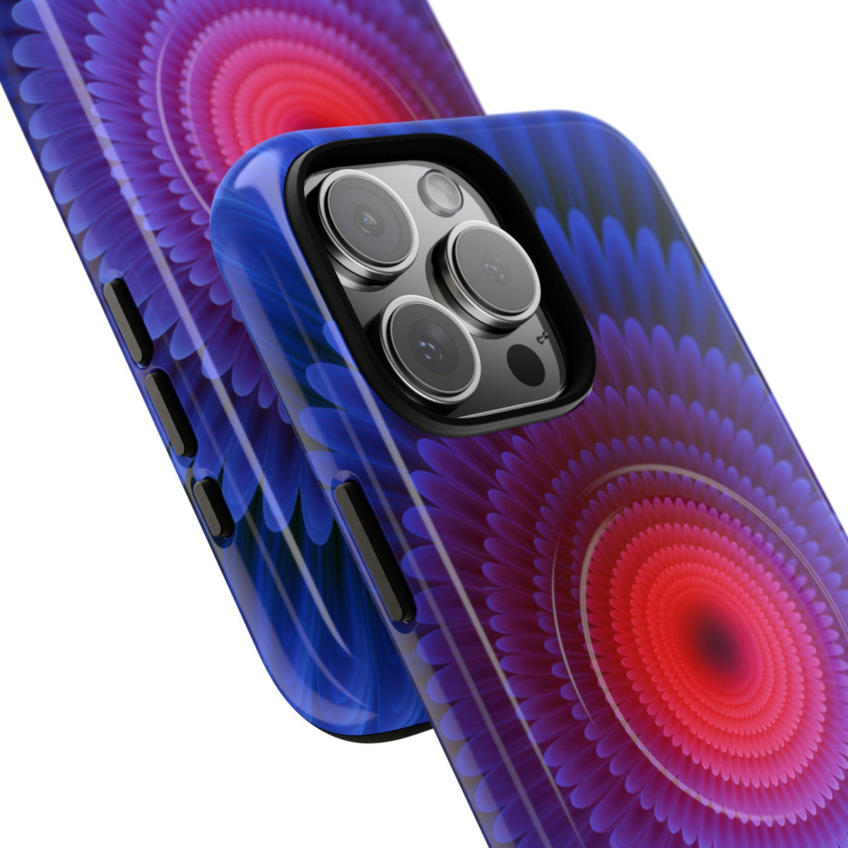 Radial Spectrum Bloom · Tough 2.0 Magnetic Phone Case for iPhone · Blue