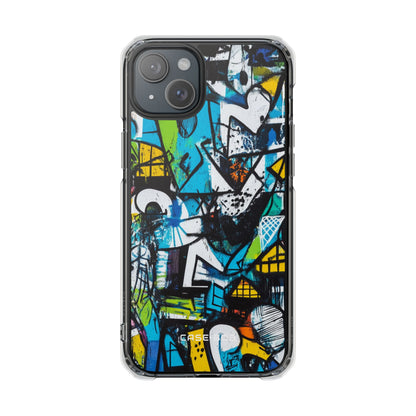 White Ripple Drift iPhone 15 Plus Skal - Impact