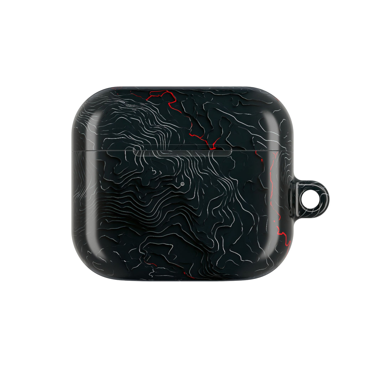 Crimson Rift · Hard Case for AirPods & AirPods Pro · Black