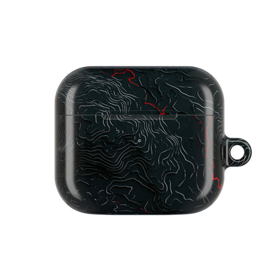 Crimson Rift · Hard Case for AirPods & AirPods Pro · Black