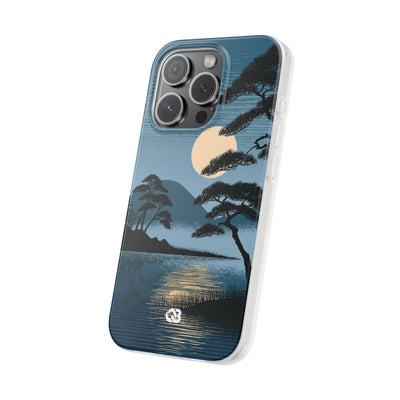 Moonlit Pine Horizon · Lite Phone Case for iPhone ·  Blue
