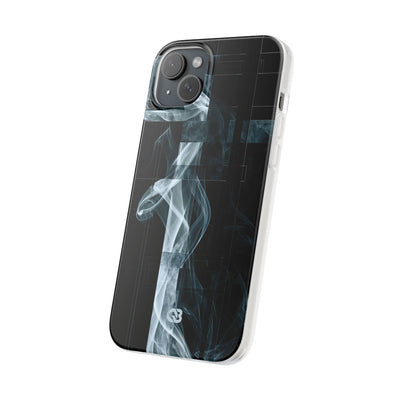 Black Lite Phone Case for iPhone - Arctic Vapor Grid