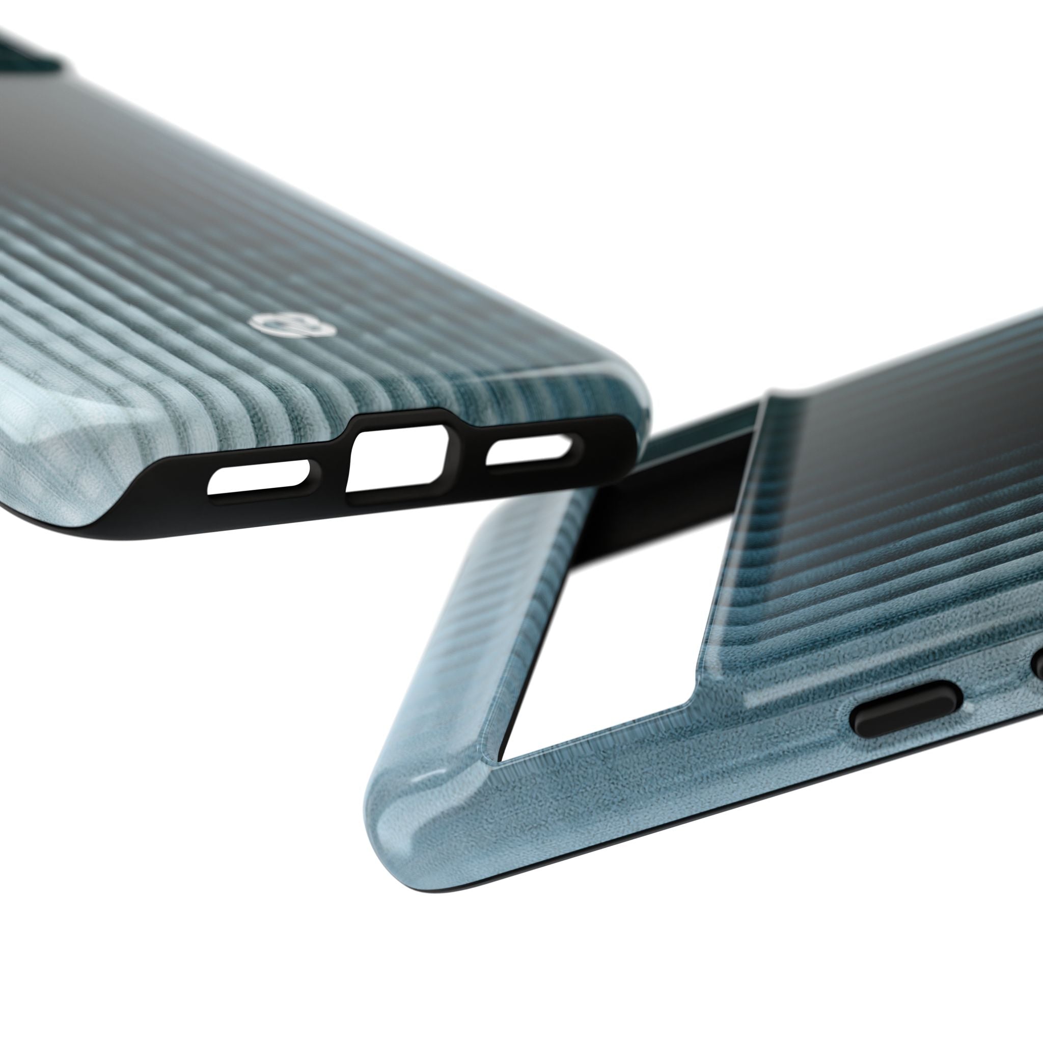 Blue Tough Phone Case for Google Pixel - Glacial Reeded Glass
