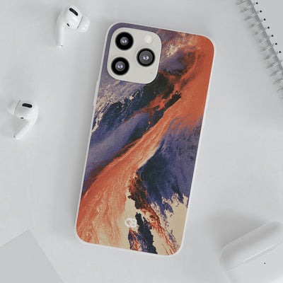 Solar Aura Drift · Lite Phone Case for iPhone ·  Orange