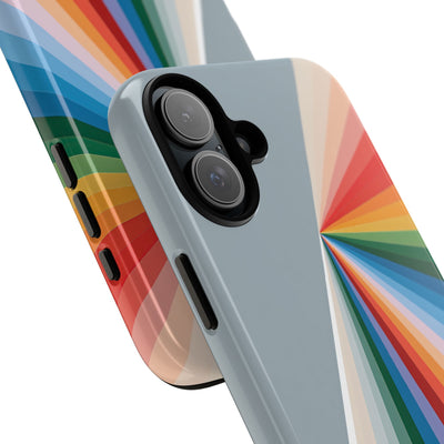 Grey Tough Phone Case for iPhone - Slate Prism Burst
